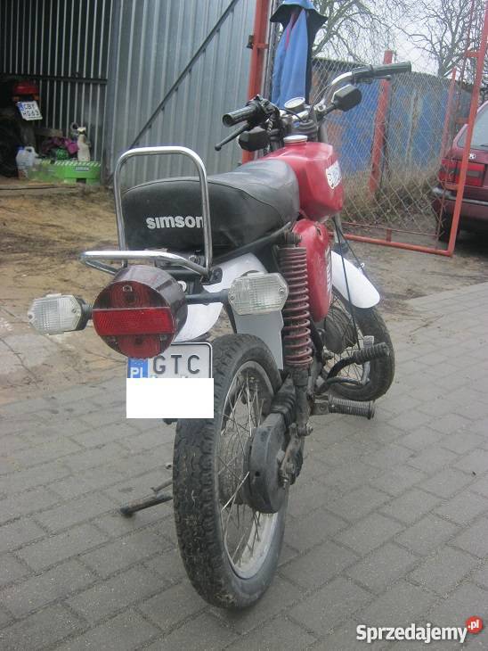 Simson S 51 zarejestrowany z OC