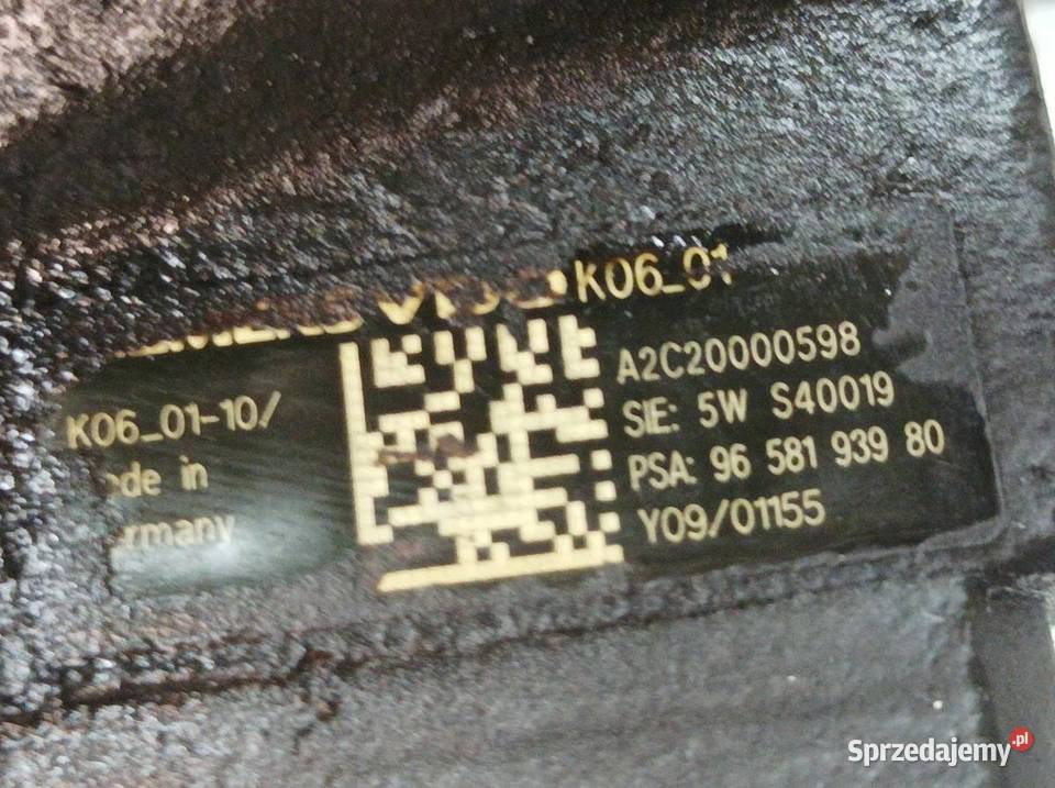 POMPA WTRYSKOWA 9658193980 20 TDI Peugeot 407 I Pompy wtryskowe