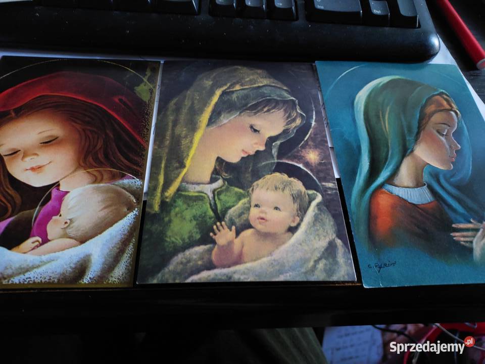 Kartki 3 Madonna z dzieciątkiem dolnośląskie Wrocław sprzedam