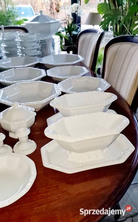 Rosenthal Biała Mariaserwis obiadowy 12osób 99 Nałęczów