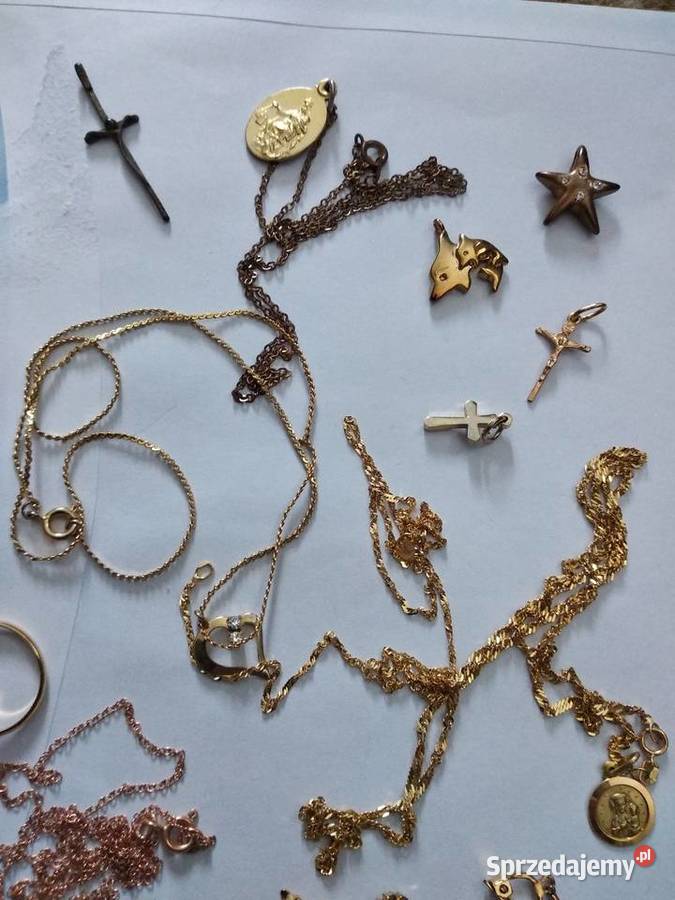 złoto naszyjniki wisiorki medaliki Poznań