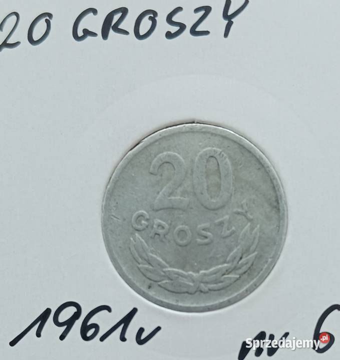 20 Groszy 1961 r 6 PRL Konin