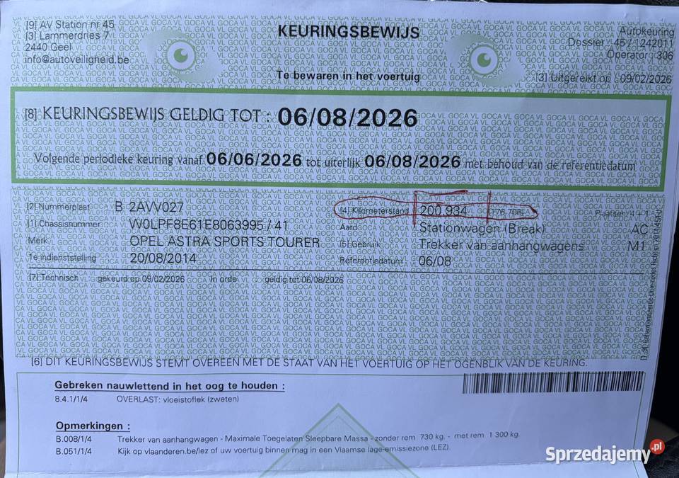 Opel Astra J Kombi Bezwypadkowa DUŻY SERWIS czujnik zmierzchu Wieliszew