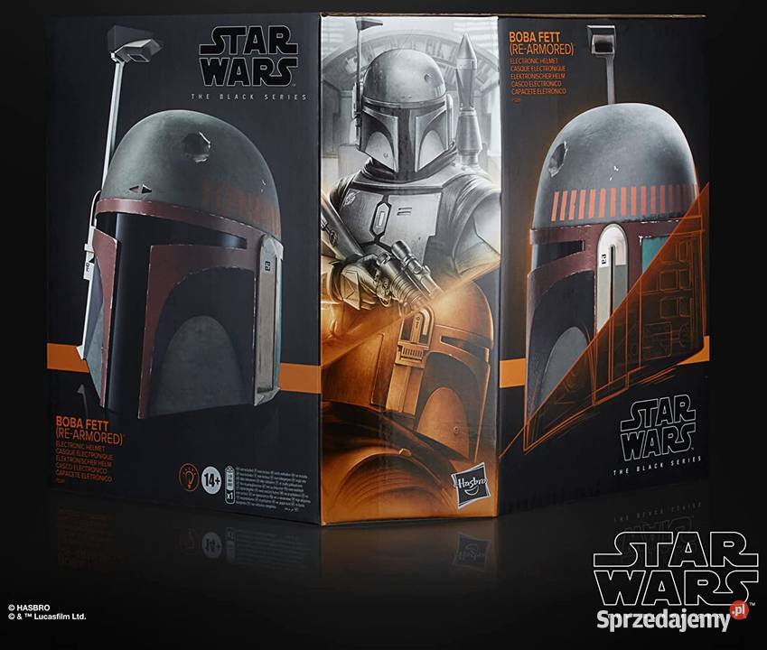 Hełm BOBA FETT Mandalorian STAR WARS BLACK Mogilany