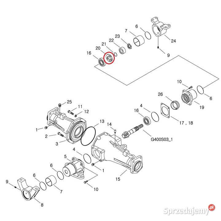 Uszczelniacz 45 x 62 x 9 mm LS MT350 LS MT360 Tajęcina