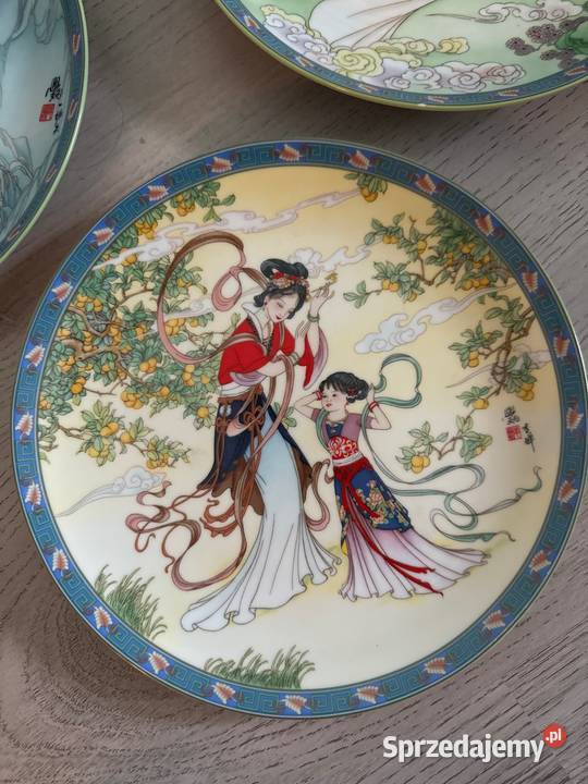 Talerz kolekcjonerski Zhao Huimin porcelana Bystrzyca Kłodzka
