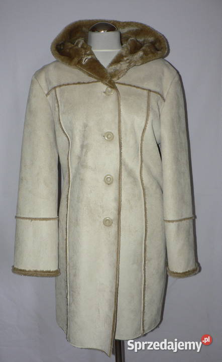 DINOZ oldschoolowy płaszczykeko kożuszek 44 Łódź