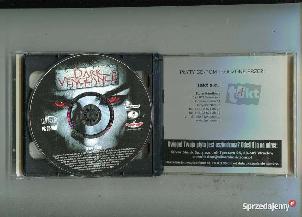 Dark Vengeance CD Action Maj 2001 Gra CD Szczecin