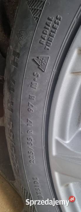 Alufelgi 17 cal 5x108 opony zimowe Trzebiatów