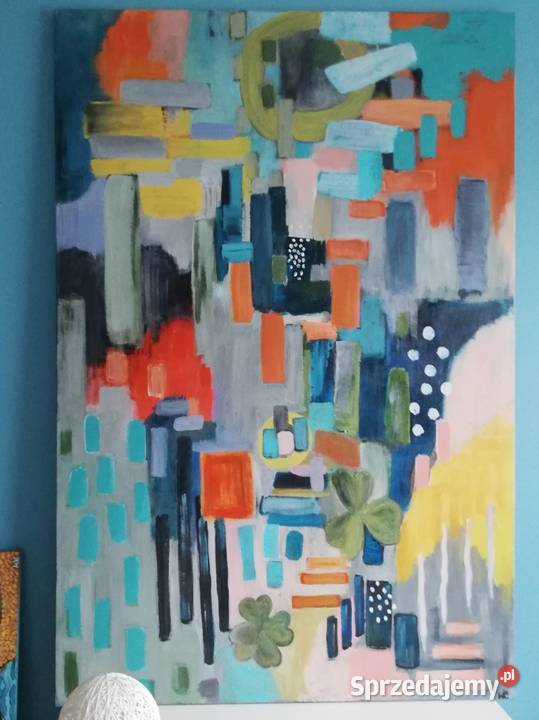 Abstrakcja ręcznie malowana100150 duża Szczecin