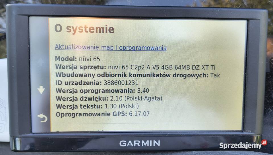 NAWIGACJA SAMOCHODOWA GARMIN NUVI 65 Tyczyn