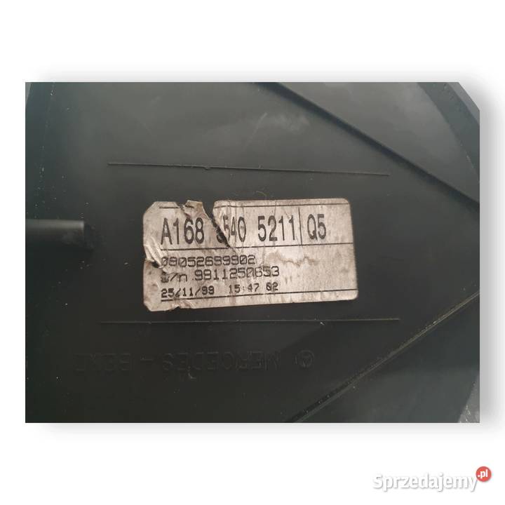 LICZNIK ZEGARY A1685405211 Mercedes W168 17 CDI Chełm