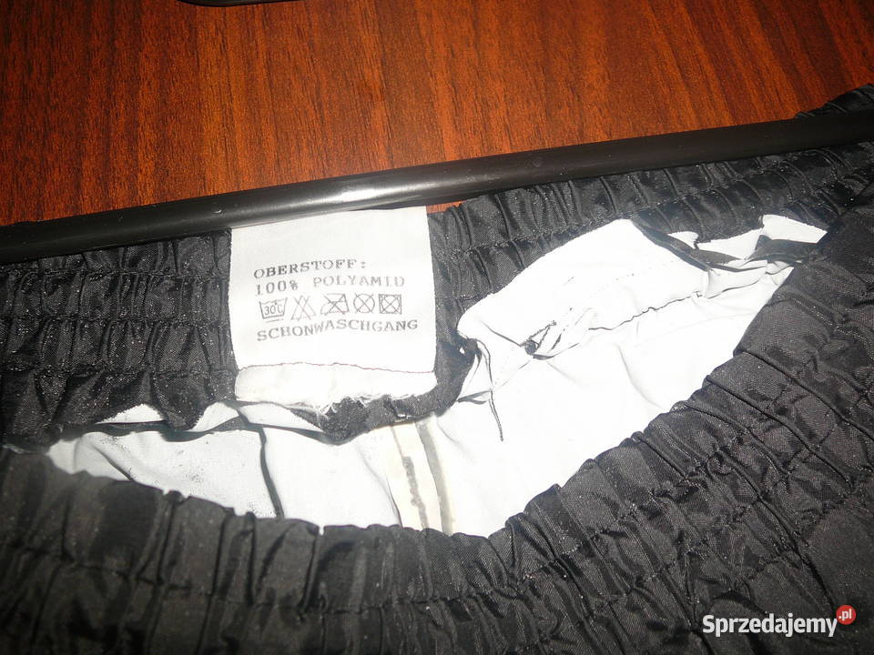 Spodnie przeciwdeszczowe czarne XXXL Rozmiar 3XL Wrocław sprzedam