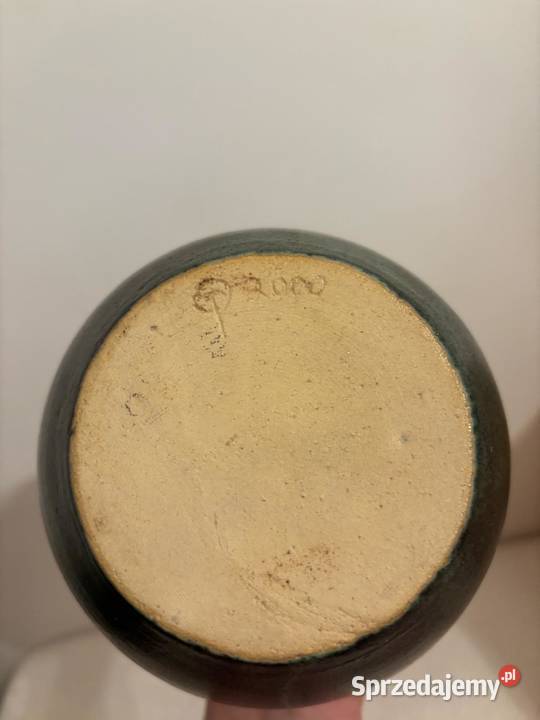 Ceramiczna waza dekoracyjna rękodzieło Belgia Stegna