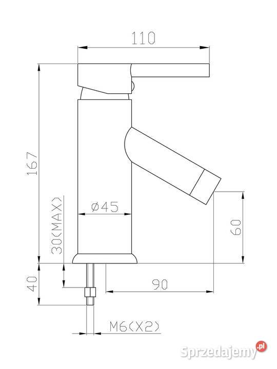 Kran do łazienki bateria umywalkowa stojąca