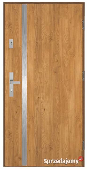 Drzwi wejściowe Stalowe Sa08 inox Prawe 90 Drzwi Ciemniewo