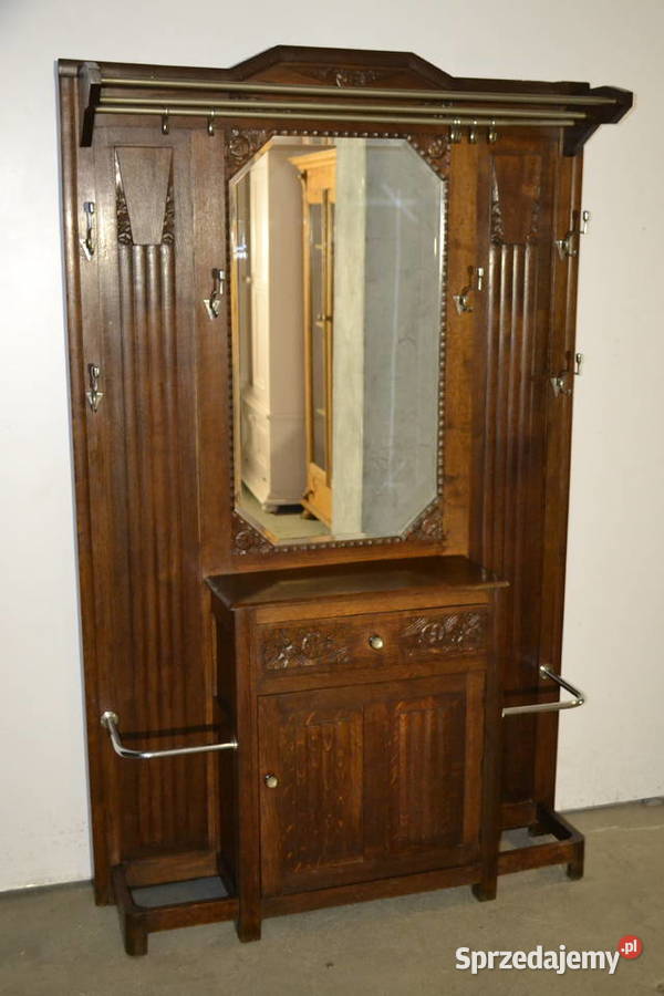 wieszak garderoba artdeco 1920 dąb