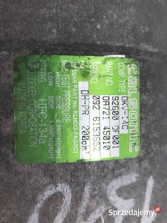SPRĘŻARKA KLIMATYZACJI DKV14C 92600 0F001 27 TD sprzedam