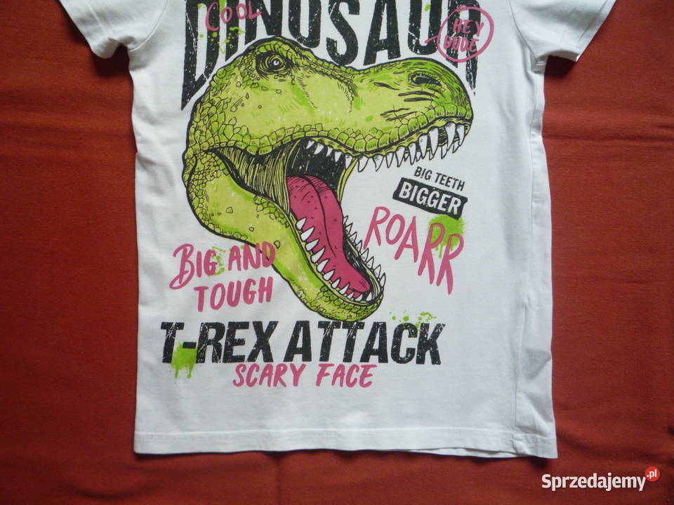 YFK 122128 Bluzka Koszulka Tshirt Dinozaur TRex Szczecin sprzedam