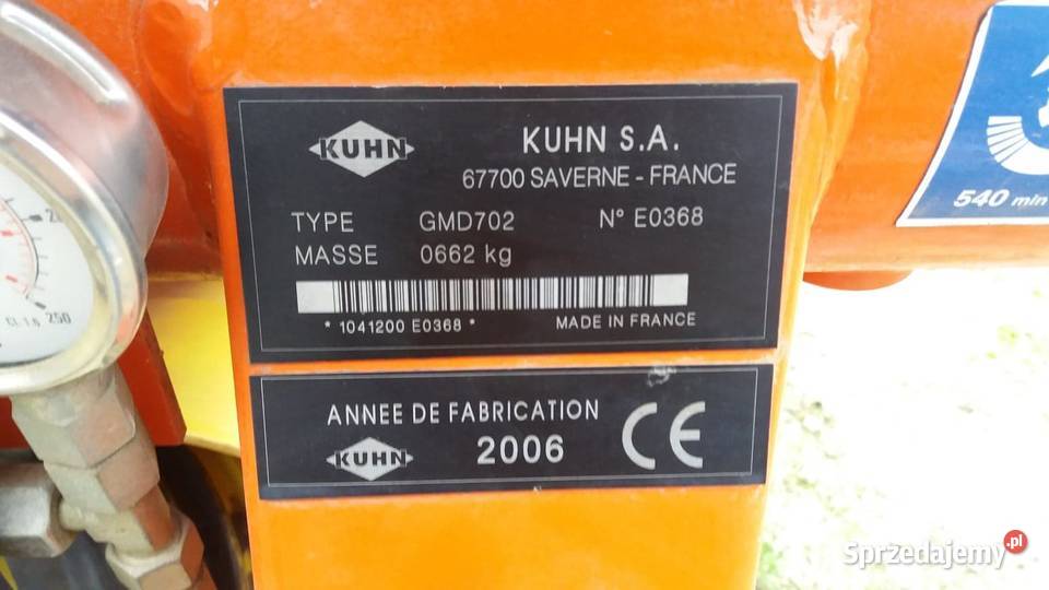 Kosiarka dyskowa Kuhn GMD 702 FC krone claas Maszyny zielonkowe Dwornia