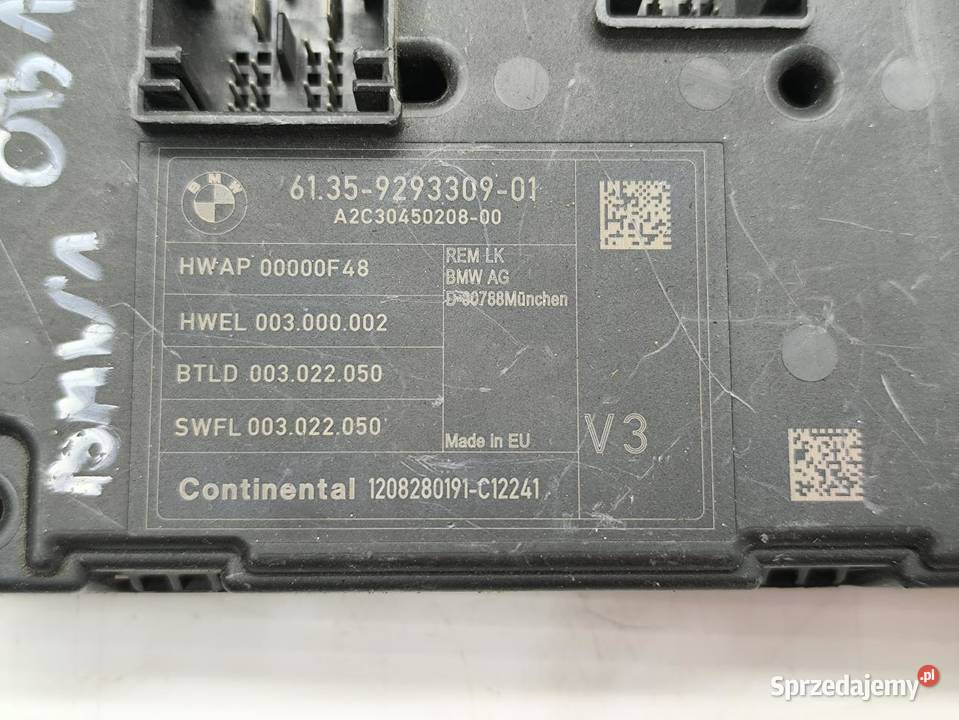 MODUŁ STEROWNIK REM BMW F20 9293309