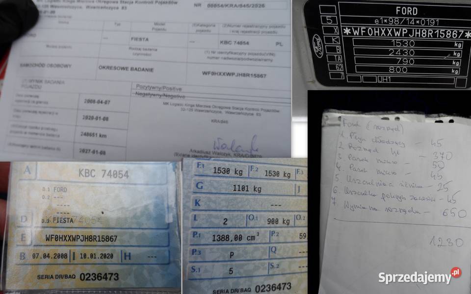FORD Fiesta 13 benzyna LPG 65KM małopolskie Bochnia