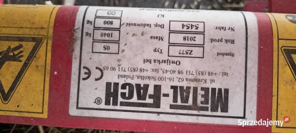 Owijarka samozaładowcza Metal Fach Metal-Fach Mońki