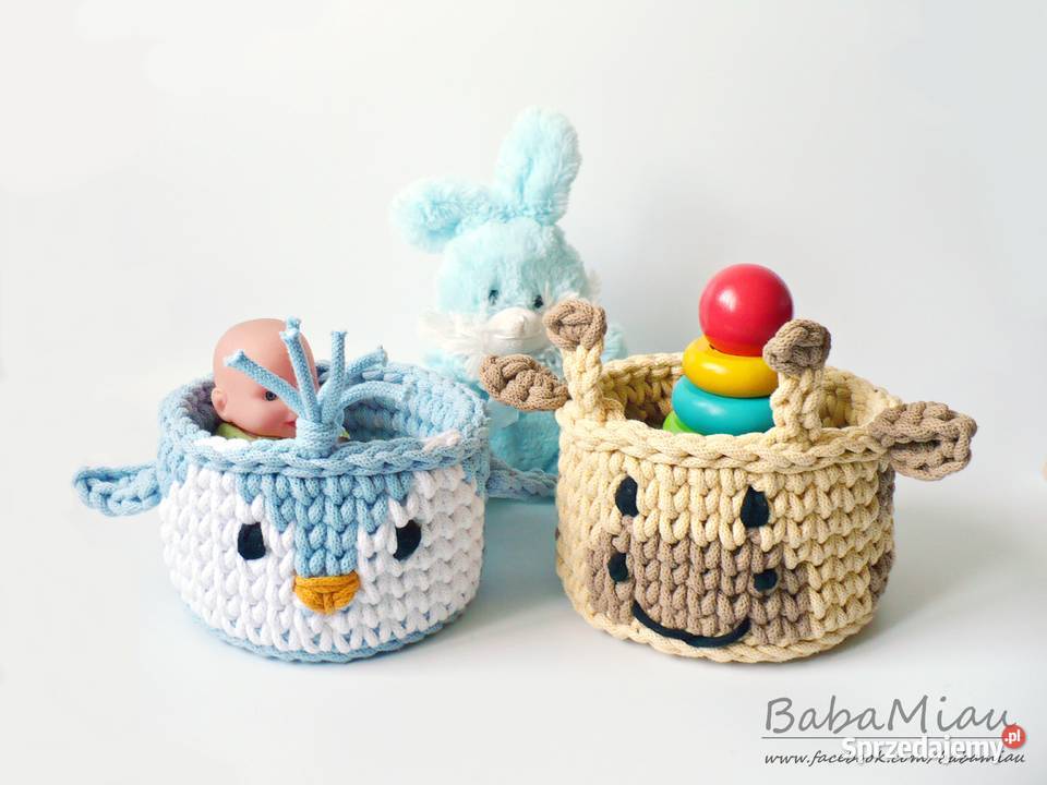 Koszyki organizery dzieci na zabawki ZWIERZĄTKA sprzedam