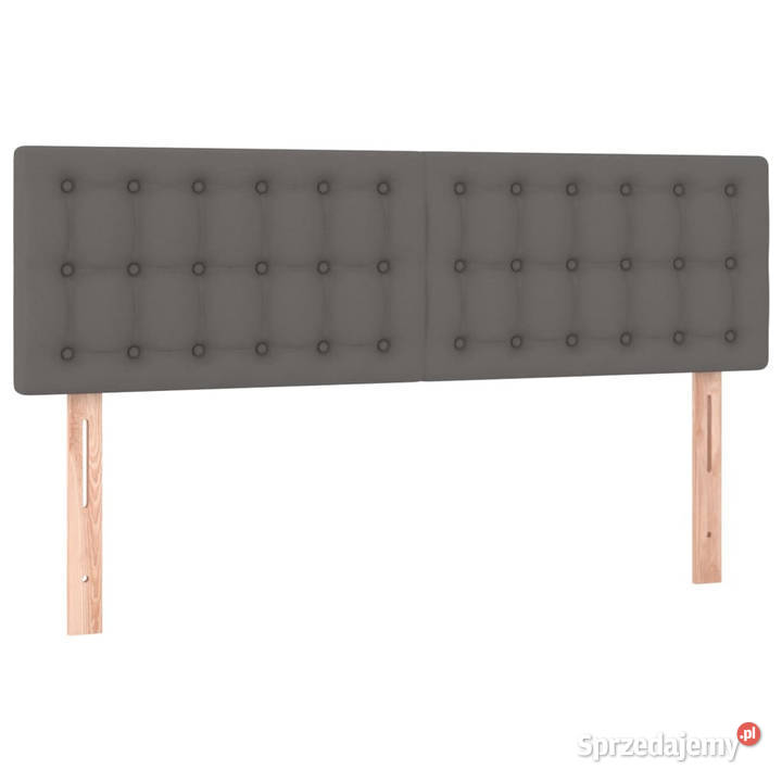 Zagłówki do łóżka 2 szare 72x5x7888 sztuczna Warszawa