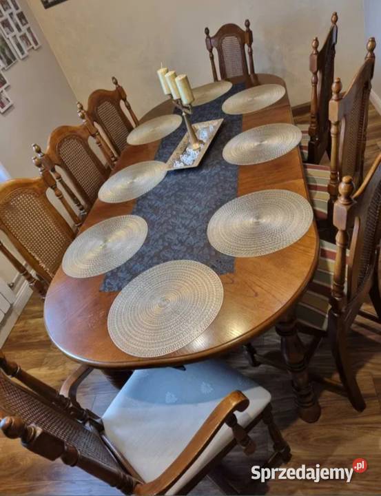 Stół Dębowy rozkładany Krzesła lubuskie Bytom Odrzański sprzedam