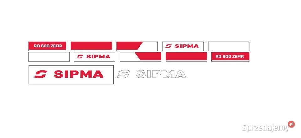 Naklejki Sipma RO 600zefir zamienniki super