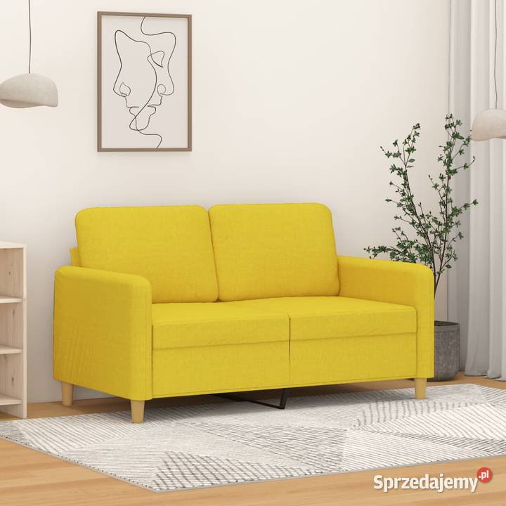 vidaXL Sofa 2osobowa jasnożółta 120 SKU359475 Warszawa