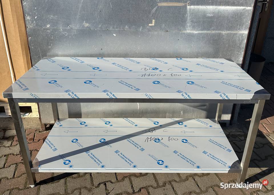 Stół gastronomiczny 170x70x85 centralny z półką Gastronomia Słupia Kapitulna