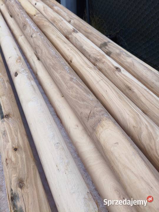 Słupki drewniane ogrodzeniowe wałki toczone Kołobrzeg