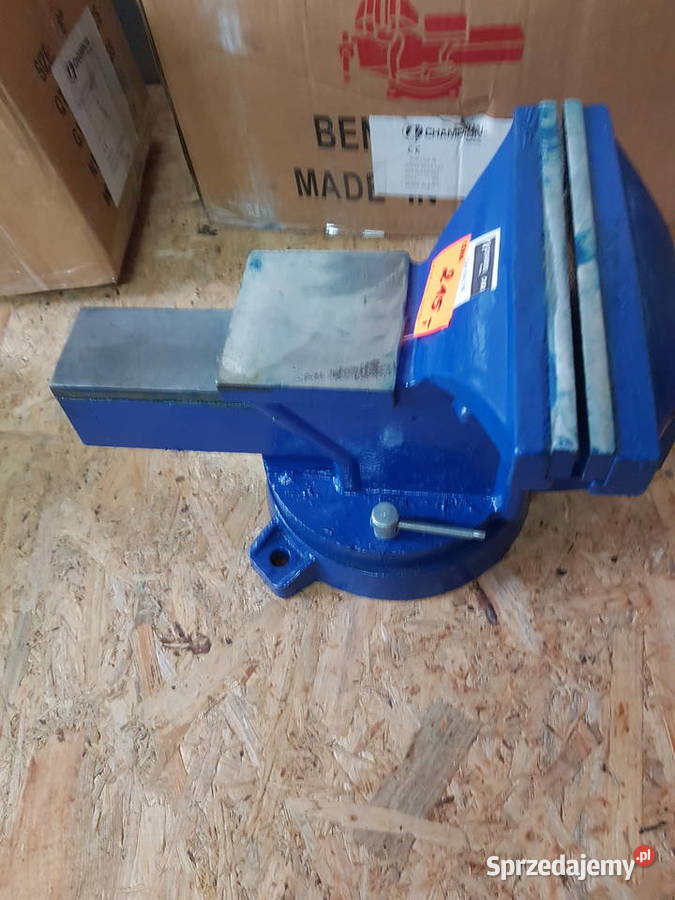 Imadło Ślusarskie Obrotowe 200 MM KOWADŁO żeliwo wielkopolskie Głogowa