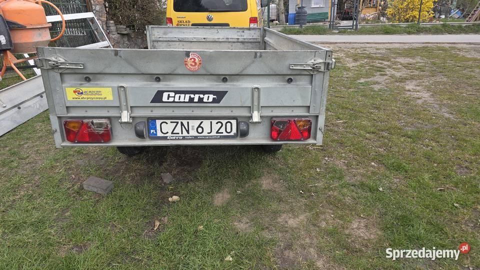Syndyk sprzeda przyczepę lekką Carro prod 2022 Syndyk sprzeda Żnin