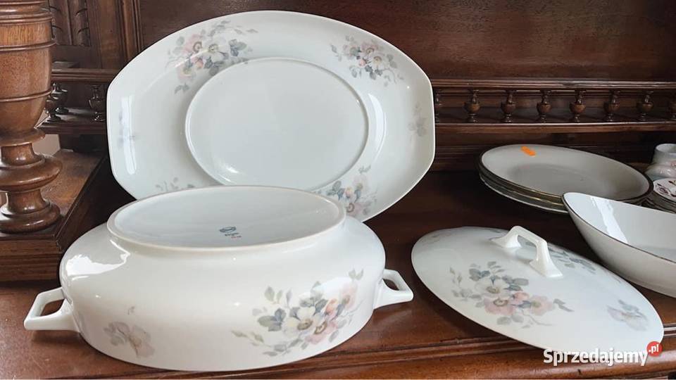 Waza Rosenthal z tacą Syg Thomas Bavaria Lata Gdańsk