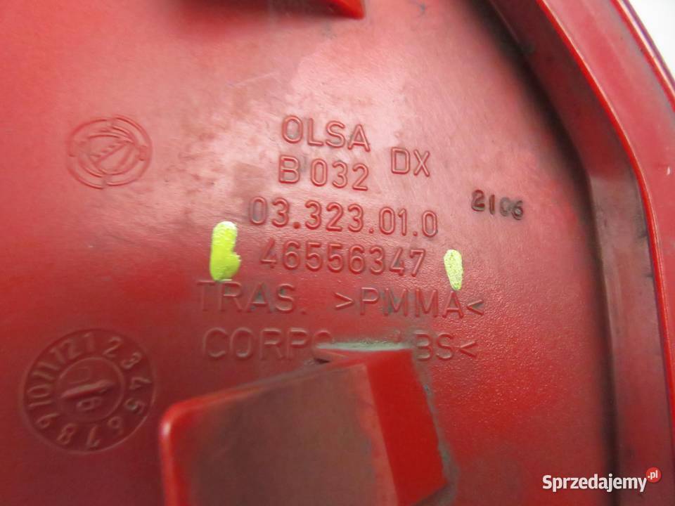 LAMPA PRAWA TYLNA ALFA ROMEO 147 46556347 osobowe Lampy tylne