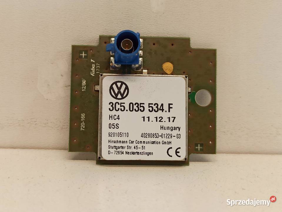 SEAT LEON III MODUŁ ANTENY GPS 3C5035534F osobowe Pozostałe dolnośląskie