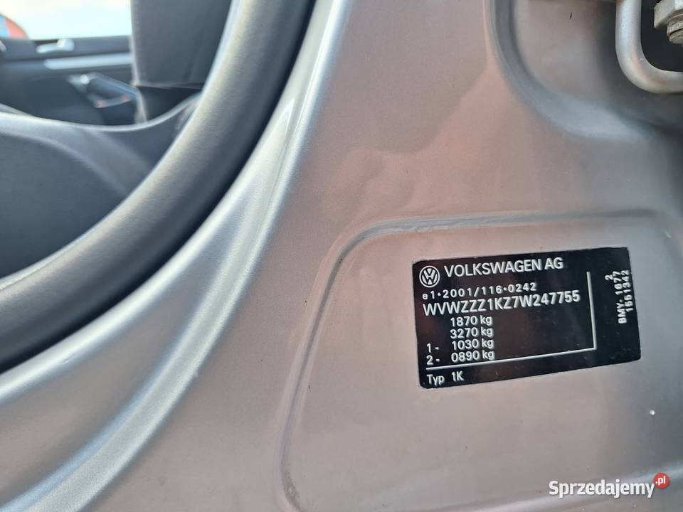 VOLKSWAGEN GOLF V 2007 czujnik deszczu Wrocław