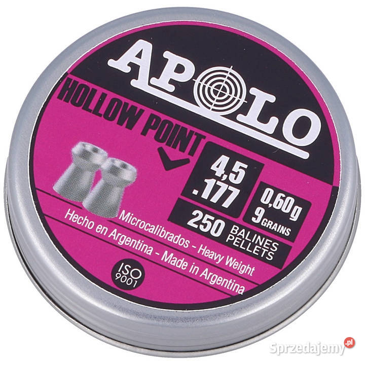 Śrut Apolo Hollow Point 452 mm 250 060g90gr Sporty strzeleckie i myślistwo