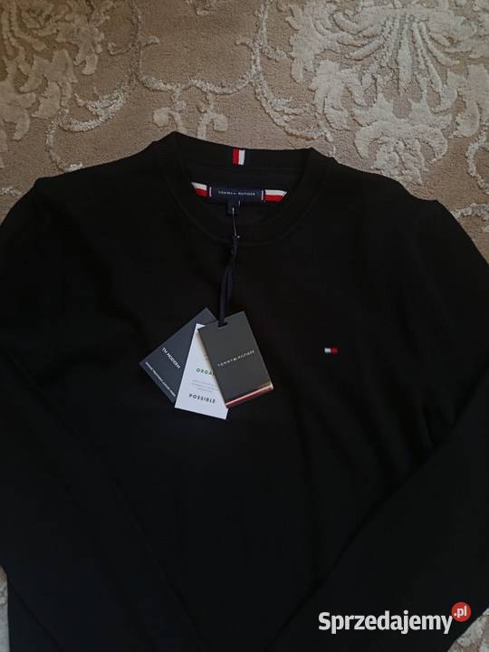 Sweter bawełniany Tommy Hilfiger regular fit Tommy Hilfiger Odzież wyjściowa podlaskie Białystok