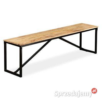 vidaXL Ławka z drewna mango 160x35x45 244904 Ławki