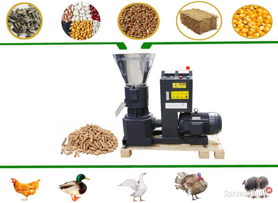 Peleciarka 75 kW Produkcja Pelletu Zrębice