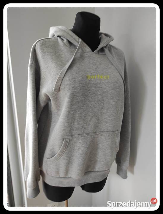 Szara bluza damska z kapturem CROPP rozmiar 36 S Płock
