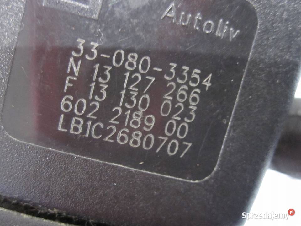 OPEL ZAFIRA B 12r napinacz pasa lewy przód