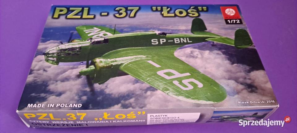 ŁOŚ PZL 37 model do sklejania 172 Modelarstwo małopolskie