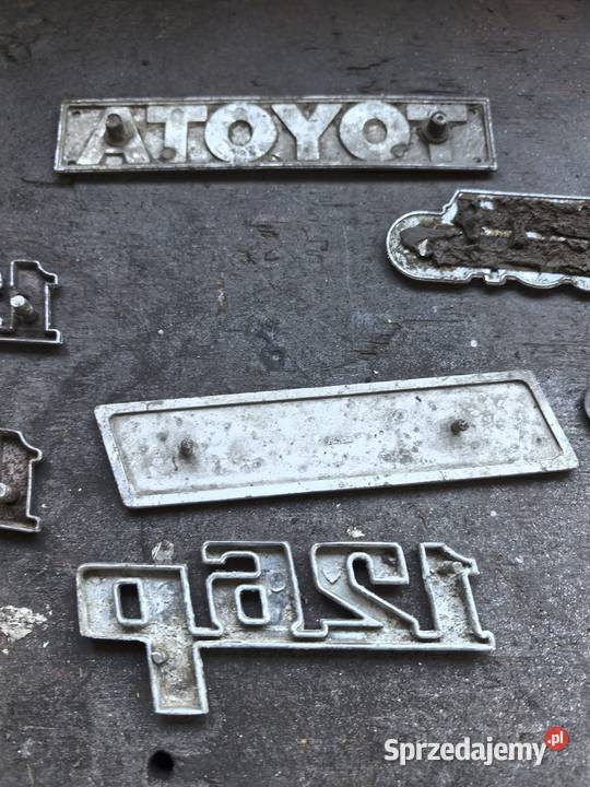 Zestaw znaczków 125p 126p metalowe osobowe mazowieckie Mościska