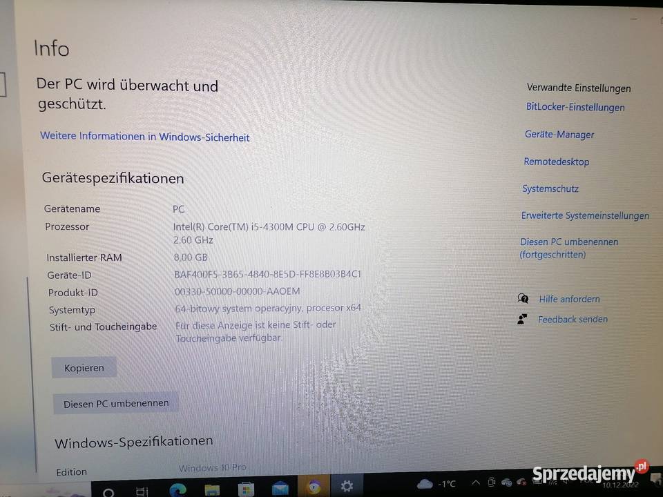 Dell latitude E6540 4310M8gb50010pro 64gb Lubań