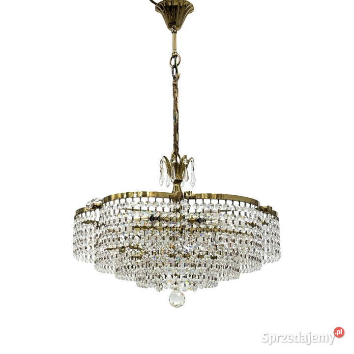 Żyrandol kryształowy vintage koszowy Bakalowits Lampy wiszące mazowieckie Warszawa